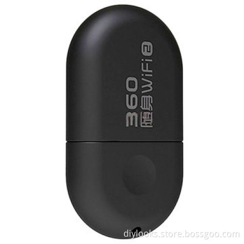 The 360 Portable WiFi2 Generation Wireless Route with 10TB Cloud U Disk (Black)